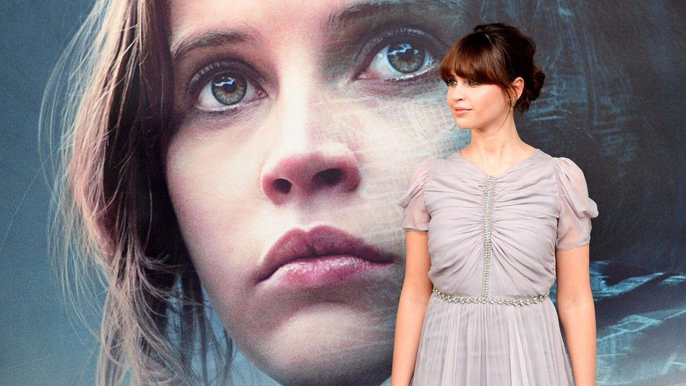 Felicity Jones at Rogue One premiere