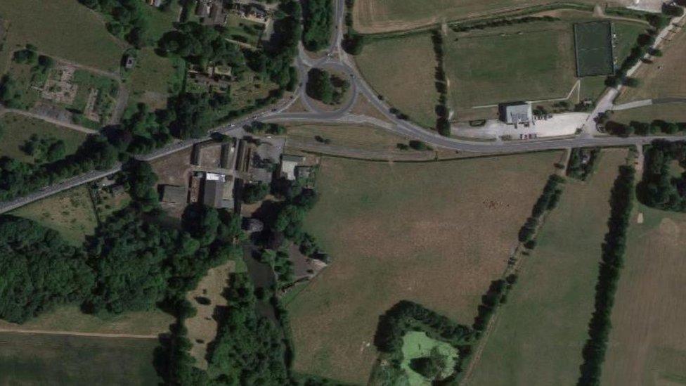 Aerial view of site at Kelleythorpe