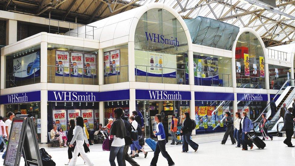 WH Smith at Victoria station in London