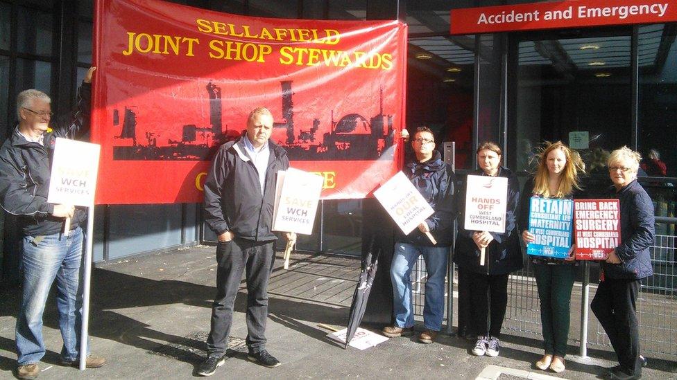 Protestors on 24 September