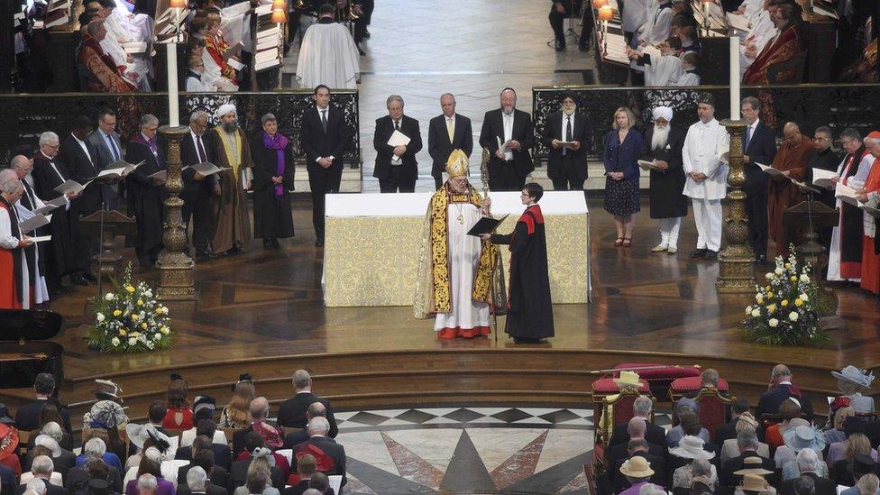 The Queen's 90th birthday service