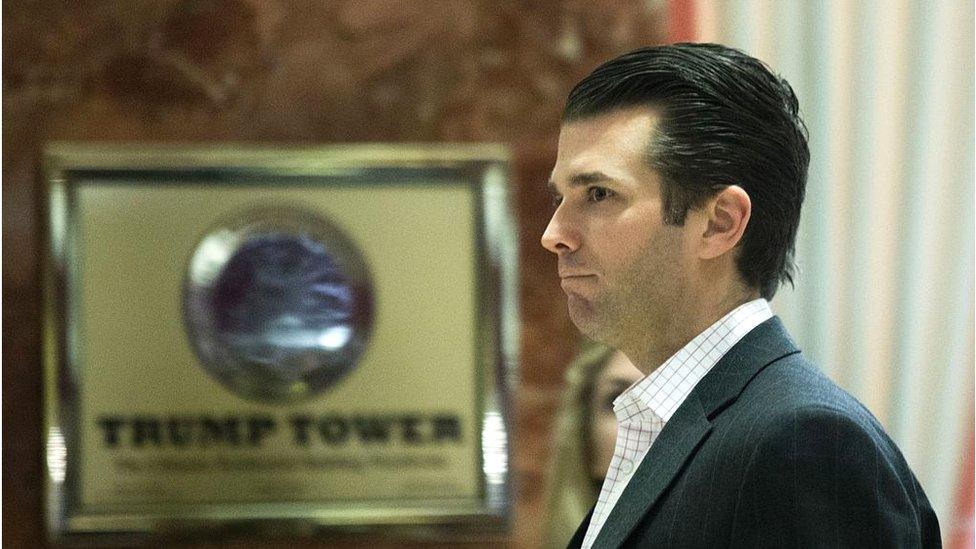 Donald Trump Jr in Trump Tower