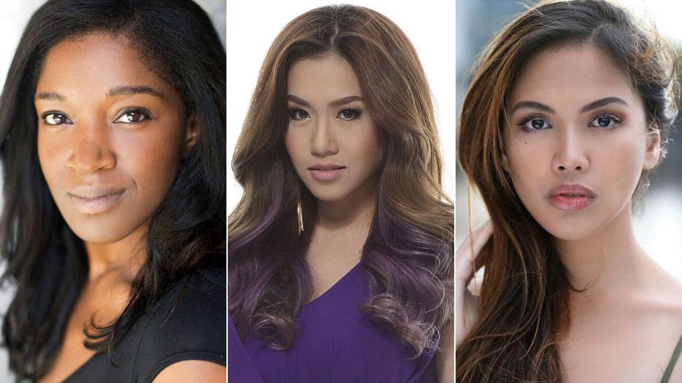 Rachel John, Rachelle Ann Go and Christine Allado