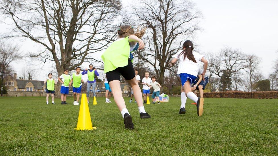 Children doing sport