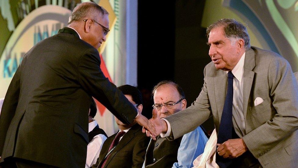 Mr Murthy with Ratan Tata