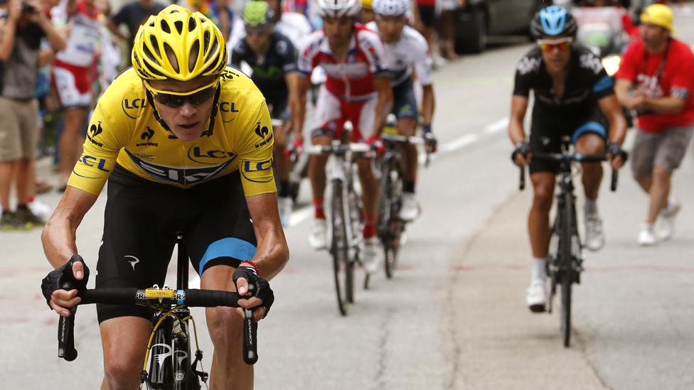 Chris Froome in this year's Tour de France