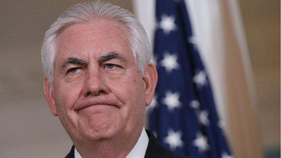 US Secretary of State Rex Tillerson.