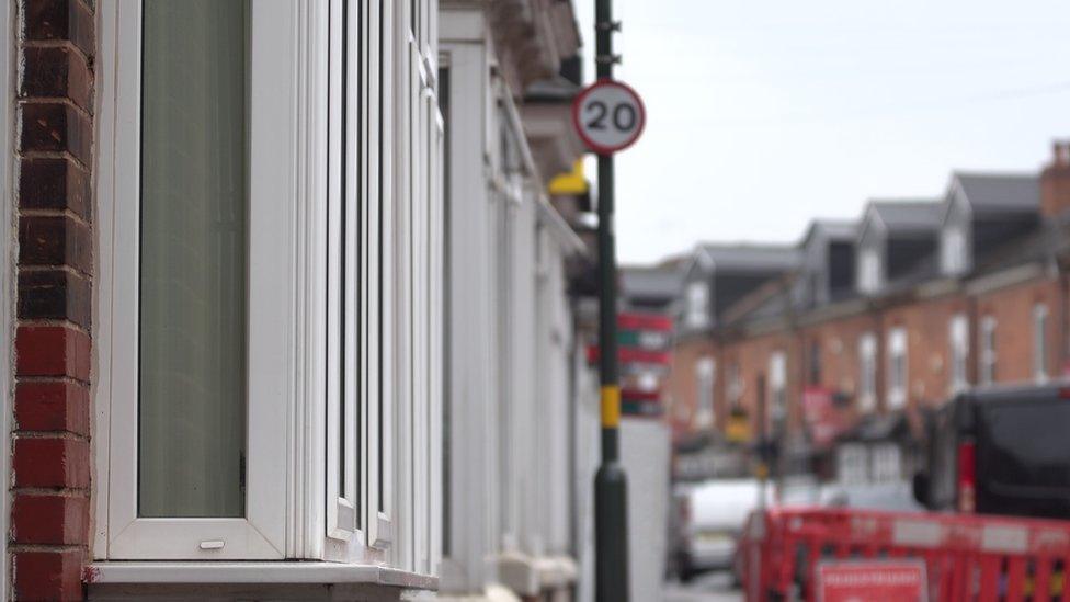 Terraced street in Birmingham