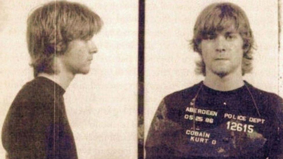 Kurt Cobain mugshot