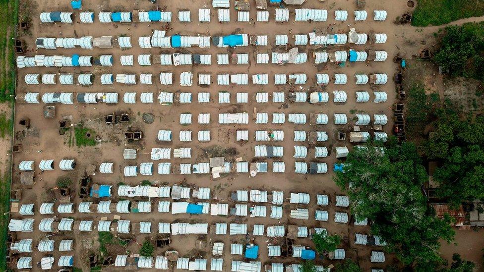 Displacement camp in Cabo Delgado