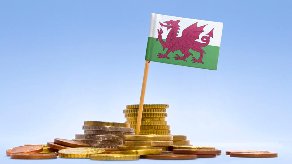 Wales money pile