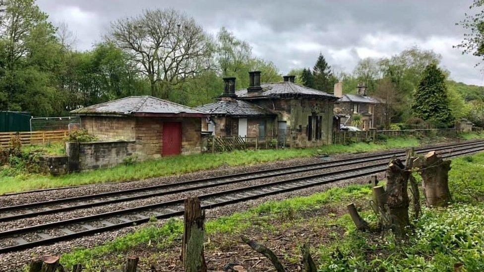 The station how it looked before the restoration