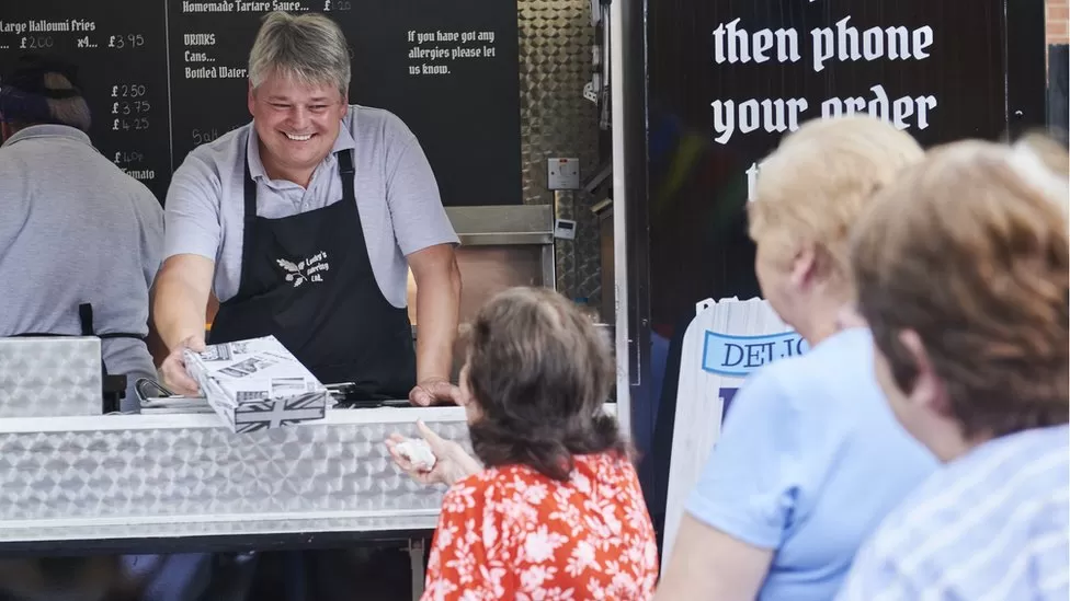 Fish and chips truck