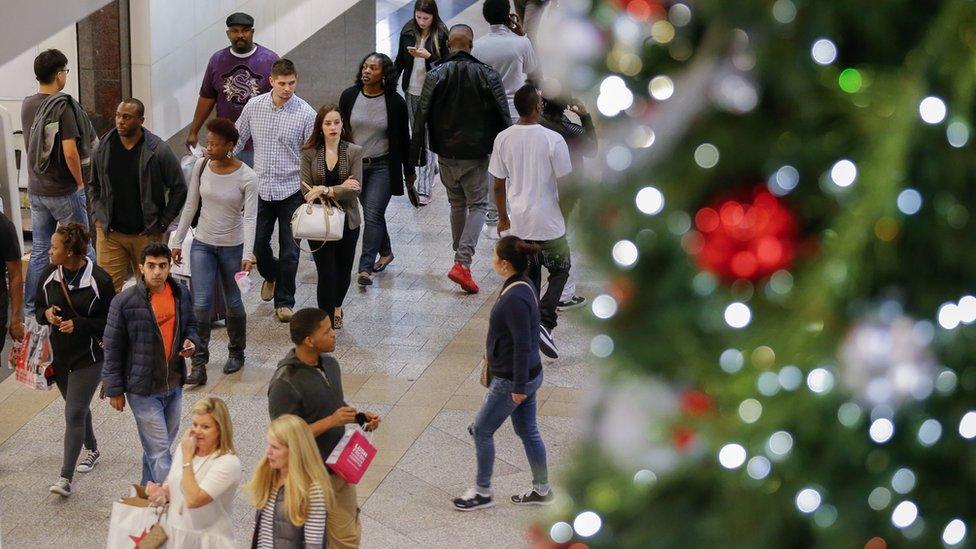 Early "Black Friday" shoppers crowd the Lenox Square Mall in Atlanta, Georgia, USA, 26 November 2015