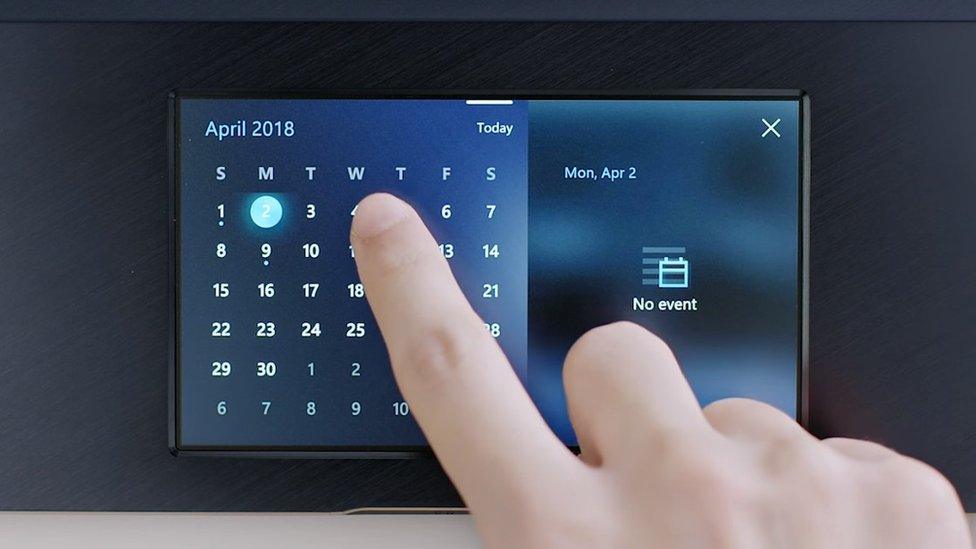 Touch pad calendar