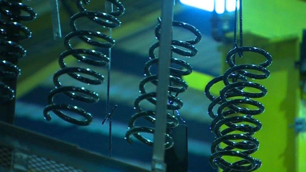 Coils in factory