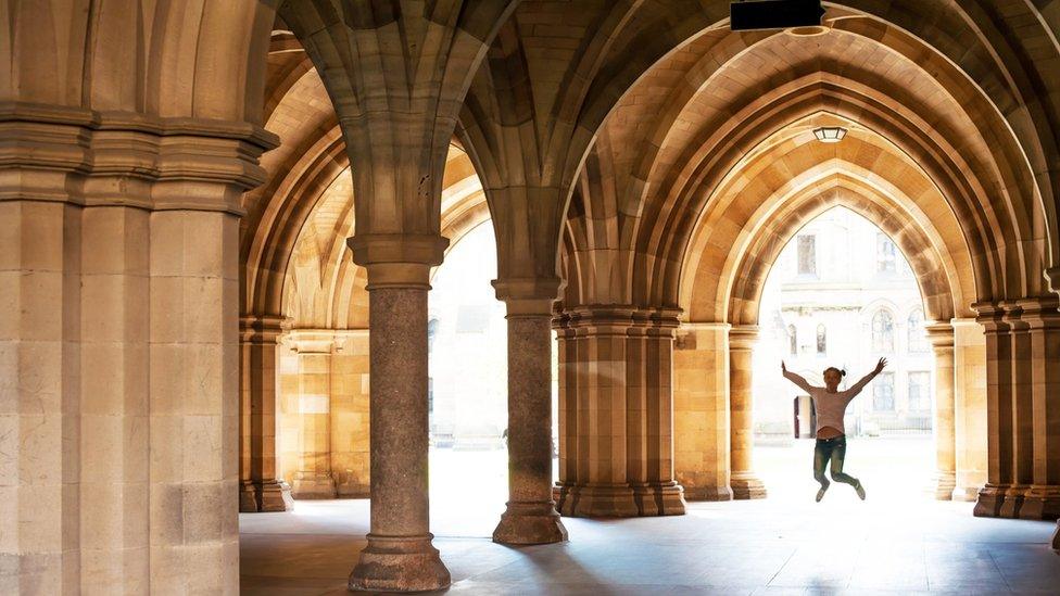 Girl at Glasgow University