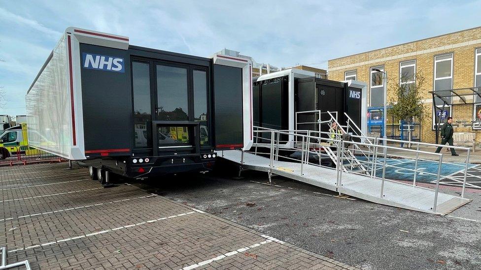 Southend Hospital's ambulance handover unit