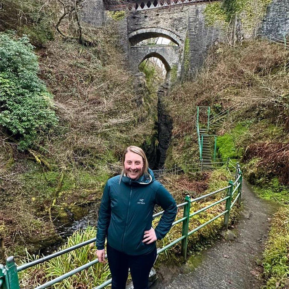 Pavlina at Devil's Bridge