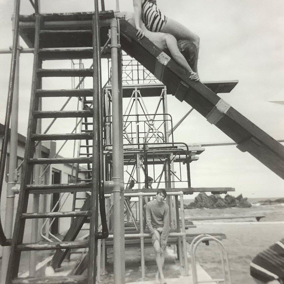 Reg Connon at Tarlair in 1960s