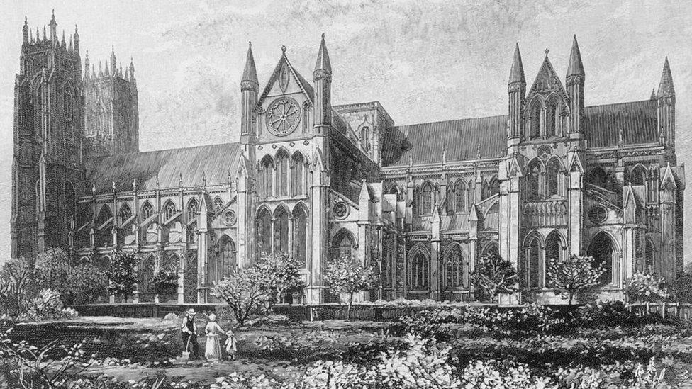 Beverley Minster in 1850