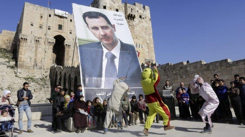 Assad supporters