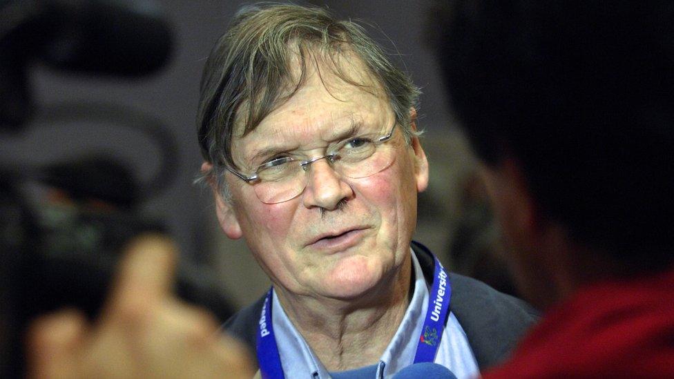 Sir Tim Hunt pictured in 2012