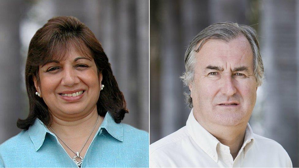 Kiran Mazumdar-Shaw and John Shaw