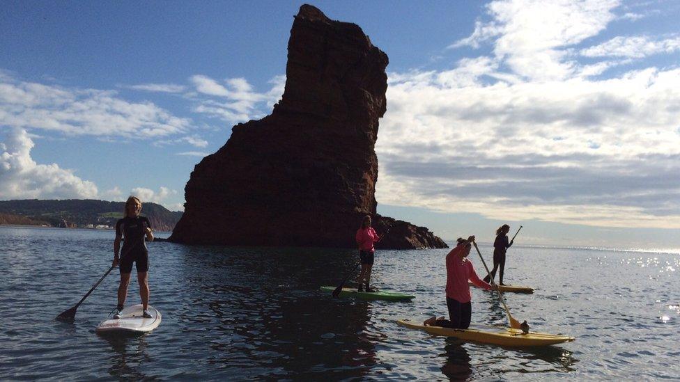 Paddleboarders