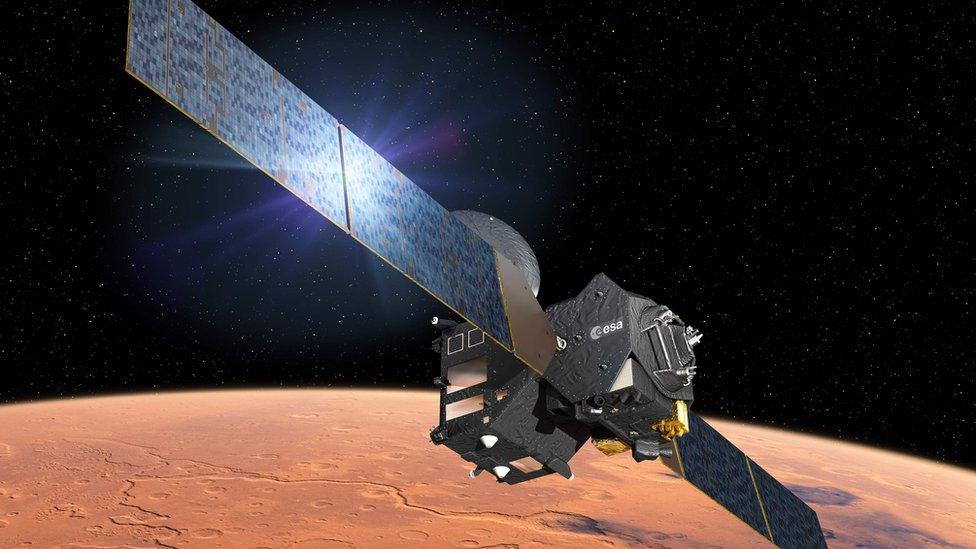 Artist's impression of Europe's Schiaparelli spacecraft