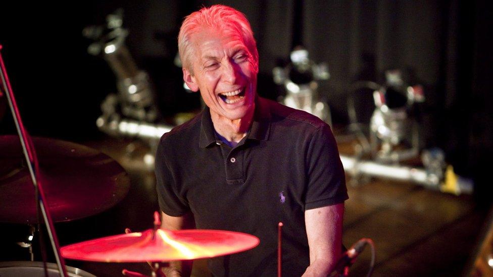 Charlie Watts pictured on 13 January 2010 at the Casino in Herisau, Switzerland