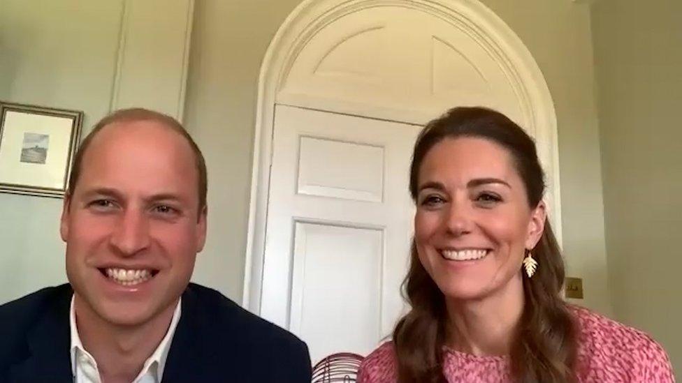 The Duke and Duchess took their turn as guest bingo callers for one of the games