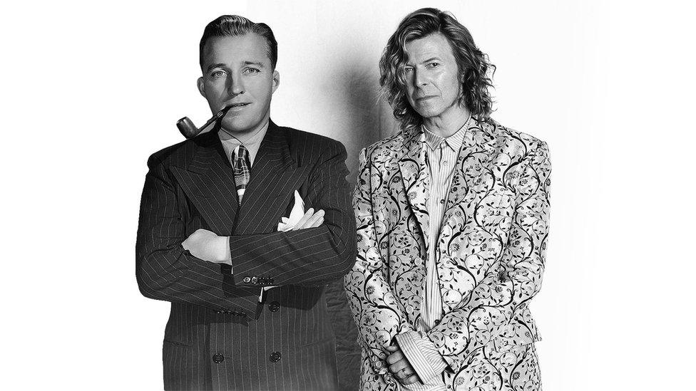 Bing Crosby and David Bowie.