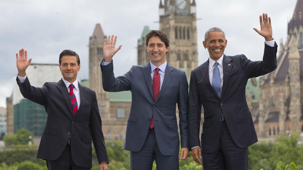 Nieto, Trudeau and Obama