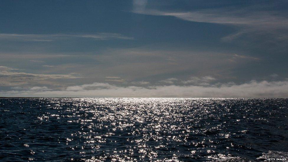 The Chukchi sea is seen near Shishmaref, Alaska