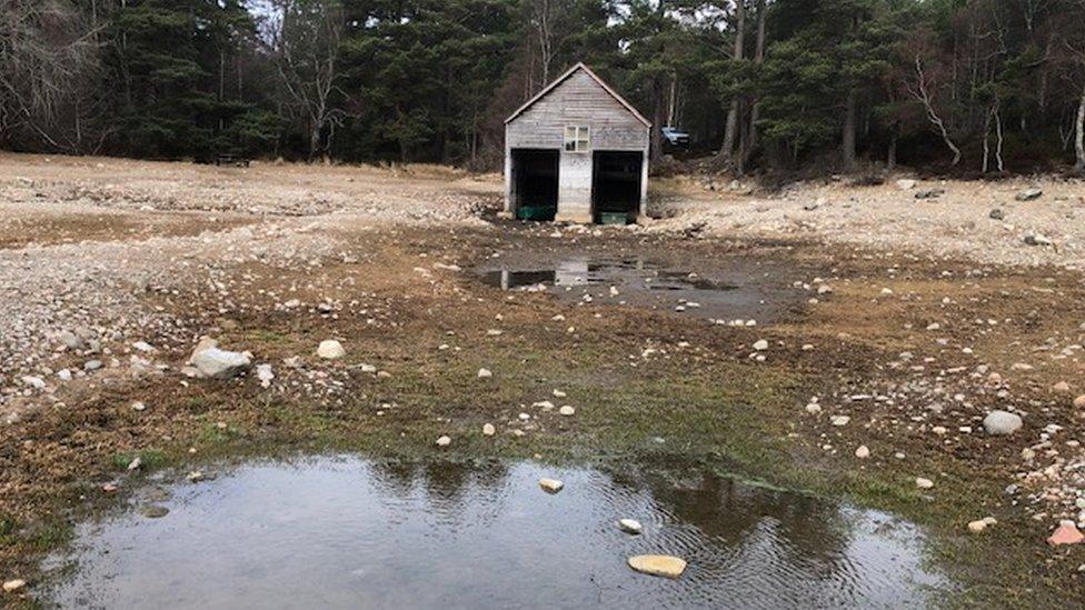 Loch Vaa boathouse