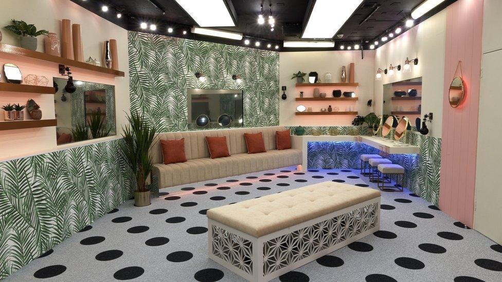 The bathroom in the Celebrity Big Brother 2018 house