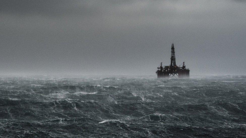 rig in the North Sea