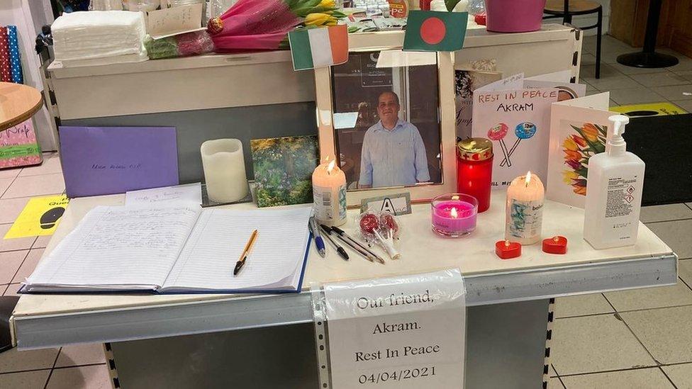 Customers have been paying warm tributes to Akram Hussein