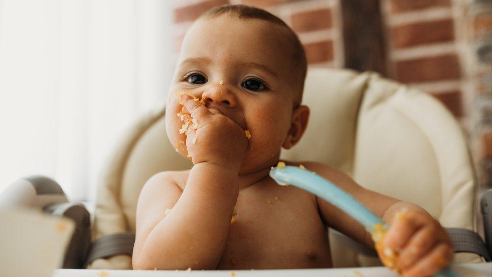 Baby eating