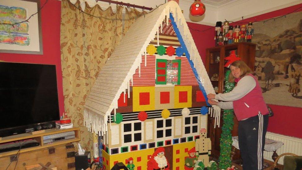 Lego gingerbread house