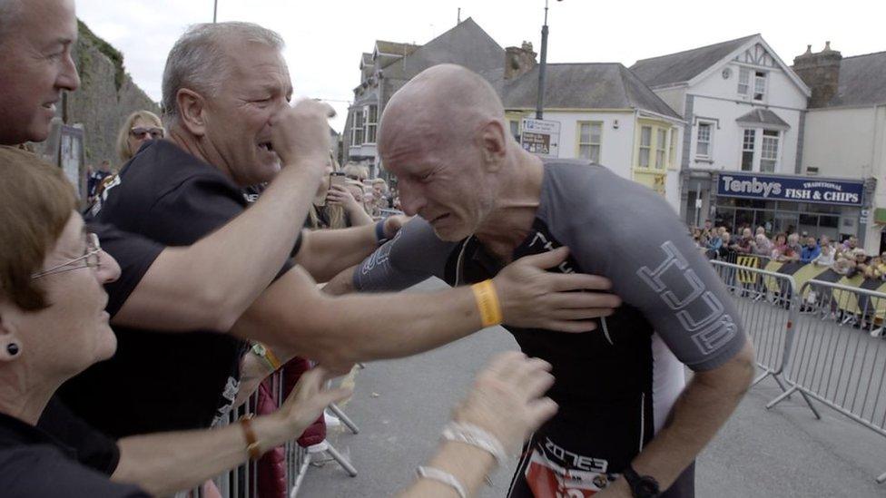 Gareth Thomas at Ironman Wales