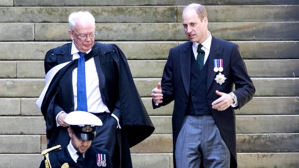 Lord Wallace with Prince William