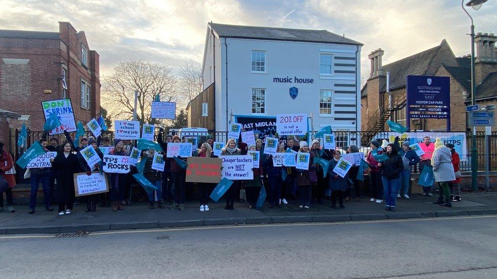 Strike picket line