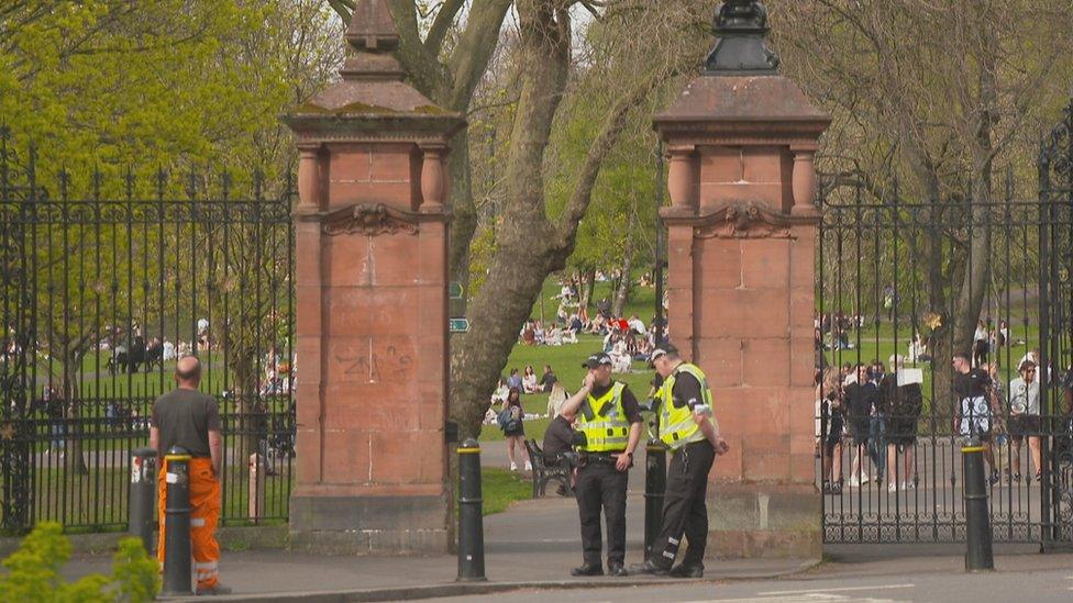 Police at Kelvingrove