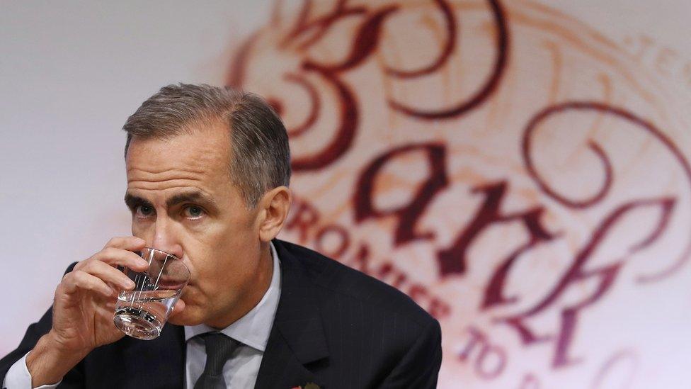 Bank of England governor, Mark Carney