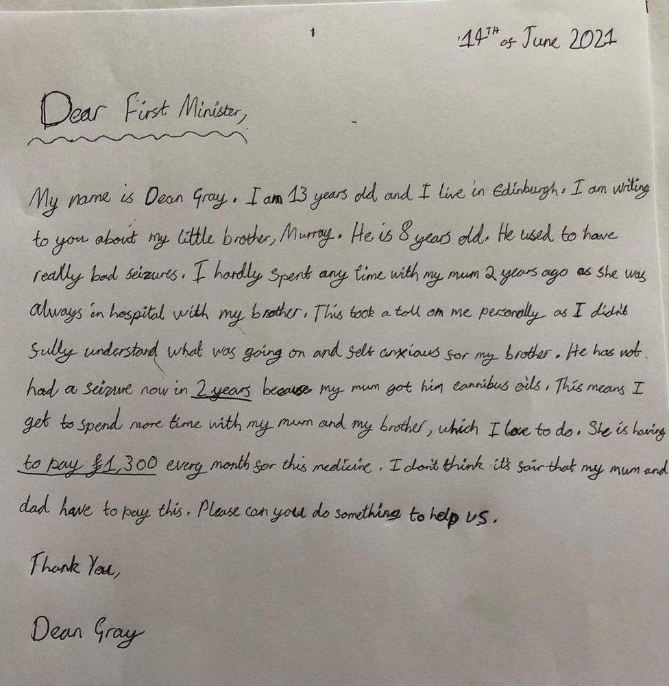 Dean Gray letter