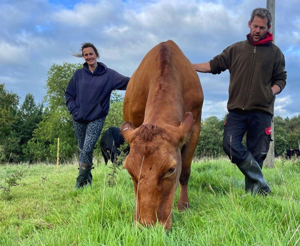 Nic and Paul Renison on their farm in the North Pennines