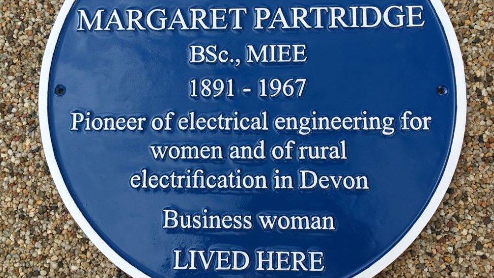 Margaret Partridge blue plaque