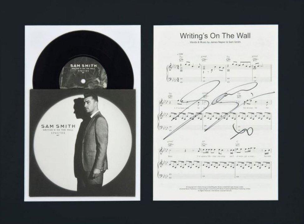 Sam Smith record and sheet music